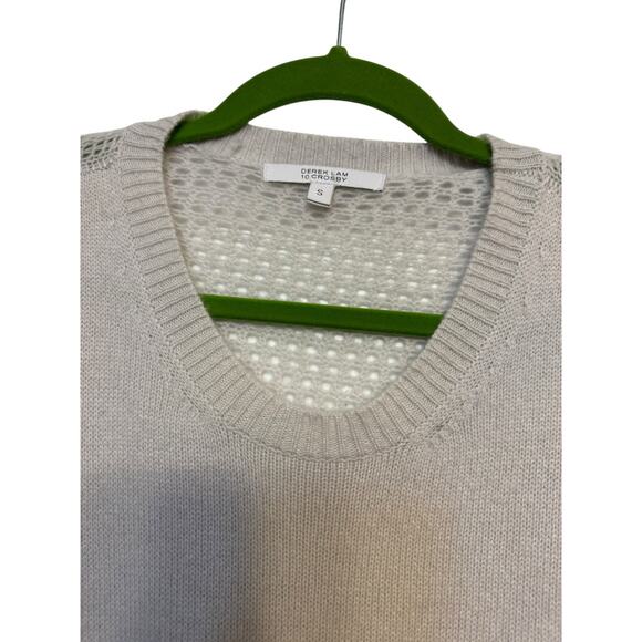 Derek Lam 10  Crosby cashmere oversized loose knit sweater. Off white. Size m - Picture 4 of 8